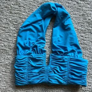 Zara Turquoise Ruched Going Out Top